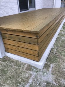 テラスウッドデッキ塗装工事