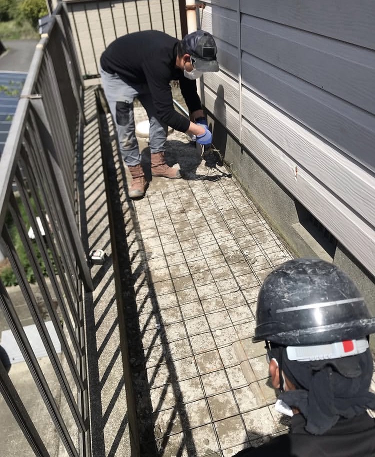 2025年5月  犬走りコンクリート打設・汚水配管洗浄工事5